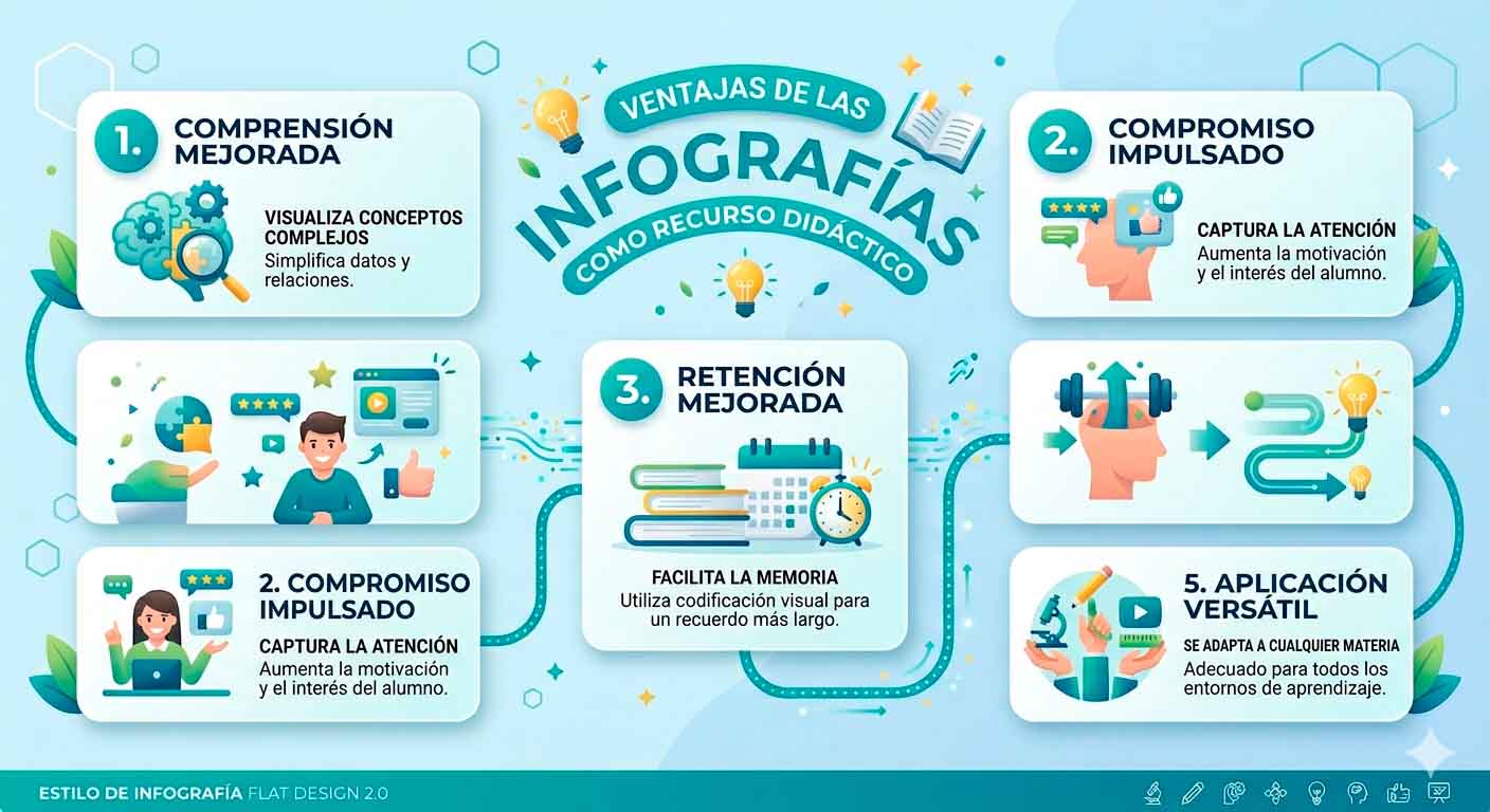 Infografía Estilo Flat Design 2.0